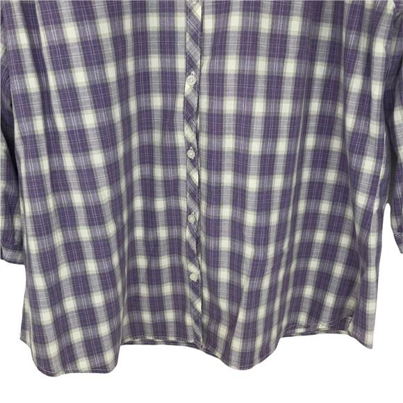 Carhartt for Women Plaid Tartan Blouse Button Up Shirt Top - Picture 7 of 12